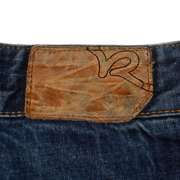 Rocawear Jeans Mens Size 38 Measures 37x32 Dark Blue Embroidered Cotton Denim - Picture 14 of 16